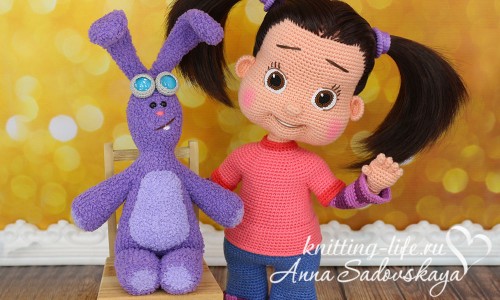Амигуруми куколка и её друг