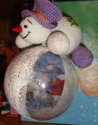 Снеговик на шаре