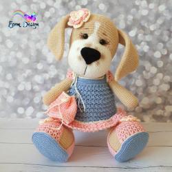 Собачка Дафна в комплекте одежды "Нежность"