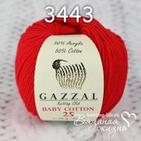 Пряжа полухлопок Gazzal Baby Cotton цвет номер 3443