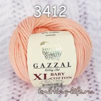 Пряжа полухлопок Gazzal "Baby Cotton XL" цвет номер 3412