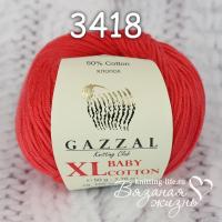 Пряжа полухлопок Gazzal "Baby Cotton XL" цвет номер 3418