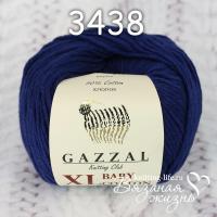 Пряжа полухлопок Gazzal "Baby Cotton XL" цвет номер 3438