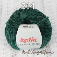 пряжа Katia Velvet Fine цвет номер 214