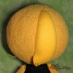 Голова пчелки. Вид со стороны