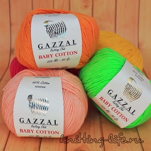 Пряжа Gazzal Baby Cotton  в магазине Вязаная жизнь